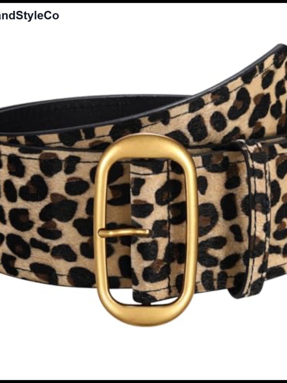 Wide Suede Waist Belt for Dresses Gold Buckle Chunky Women's Fashion Belt